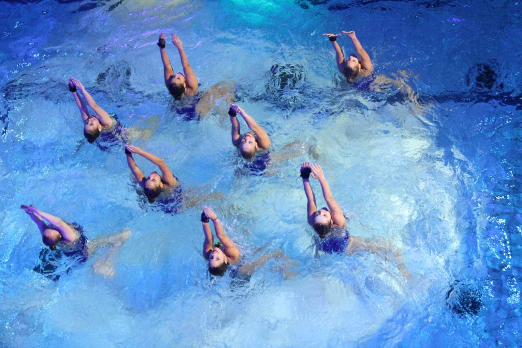 Women in a swimming pool